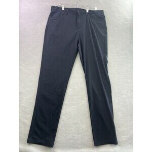 Eddie Bauer Mens Black Lightweight Tech Pants 36x32